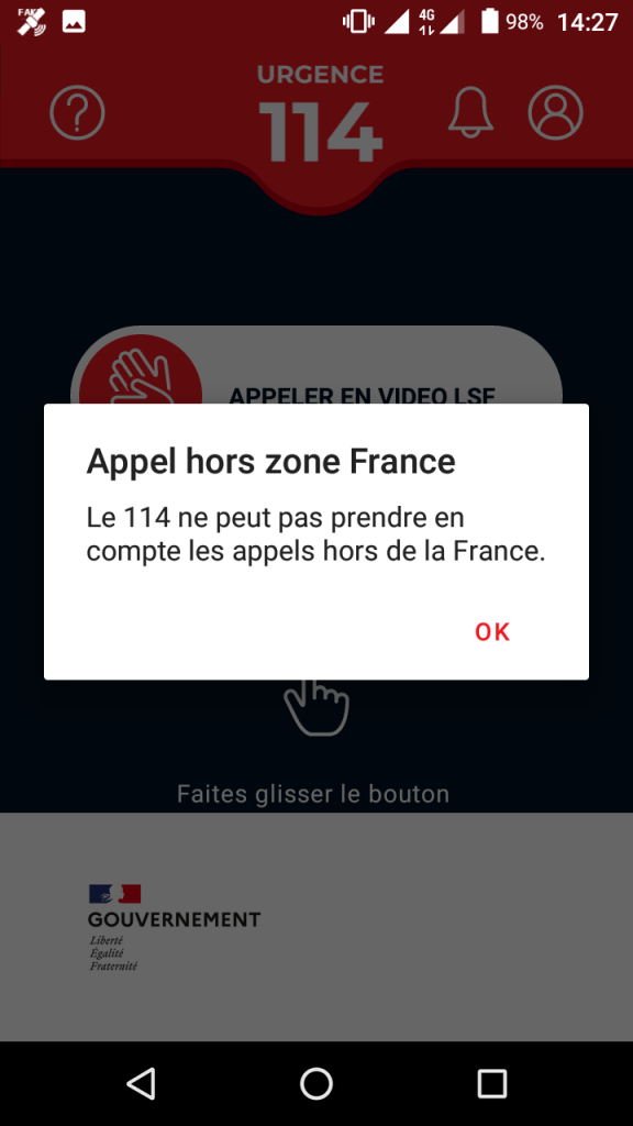 Appel hors zone France